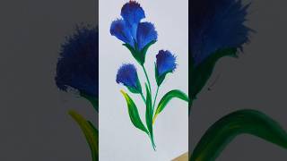 Blue flowers shorts art artwork flowers drawing painting [upl. by Cindi827]