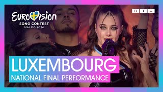 TALI  Fighter  Luxembourg 🇱🇺  National Final Performance  Eurovision 2024 [upl. by Ocirred160]