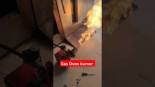 Gas oven BURNER live testinggas oven gasoven ovenrepair foryou skills kitchenoven service [upl. by Sakmar]