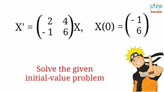 8229 Solve the given initial value problem  Repeated eigenvalues  DE [upl. by Nod37]