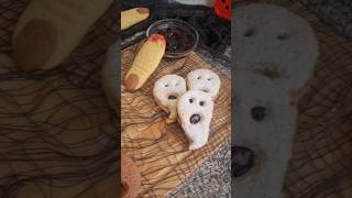 Halloween Kekse 🎃 Linzer Plätzchen Hildabrötchen Cookies schnelle einfache Rezepte  La Kosina [upl. by Iblehs]