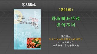 主日三分鐘｜天主子女如何回答世人的詢問｜16 得救贖和得救有何不同 [upl. by Eiznyl]