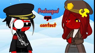 Prolonged eye contact  Countryhumans  meme [upl. by Ayota]