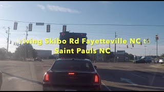 NORTH CAROLINA BACKROADS  Driving Skibo Road Fayetteville NC to Saint Pauls NC  ASMR [upl. by Ash]