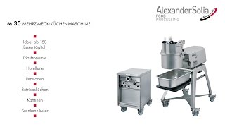 AlexanderSolia  MehrzweckKüchenmaschine  M30  Streifenschneider  Steaker  Mürber [upl. by Ferriter777]