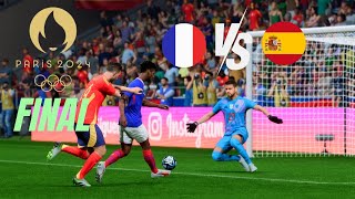 Olympic 2024 Gold Medal Match  Spain vs France  Mens Football Final [upl. by Onitnelav]