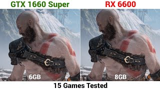 Nvidia GTX 1660 Super vs AMD RX 6600  15 Games Tested [upl. by Illek933]