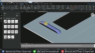 สอนการใช้งาน BricsCAD Sheet Metal EP8  Form and Tab [upl. by Oria]