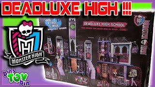 HUGE Monster High Deadluxe High School A Clawsome Playset  Bins Toy Bin [upl. by Lindemann]