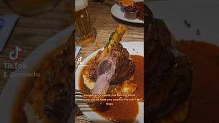 Massive Lamb Shank in Edinburgh foodblogger edinburgh scotland lambshank travel fypシ゚viral [upl. by Nastassia]