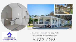 Swansea Lakeside Holiday Park Accessible Accommodation Safari tent and accessible cabin [upl. by Erbe]