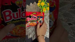 Trying samyang Hot chicken ramen 🍜 ♨️🥵 chickenbiryanimukbang italianrecipe viralvideo [upl. by Niletak]