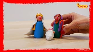 Cómo hacer un Belén con plastilina JOVI [upl. by Aralomo]