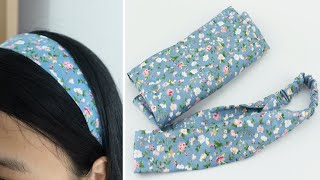 Easy Cotton Headbands – Fabric Headband Tutorial [upl. by Ngo]