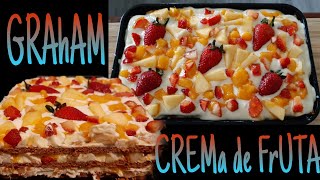 Graham Crema de Fruta  super easy amp a healthy dessert [upl. by Ahasuerus]