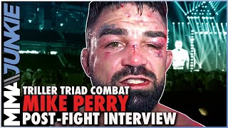 Mike Perry on split decision win I put myself in danger at Triller Triad Combat [upl. by Ifar652]