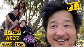 Steebee VlogsMaui TripPart 1 wBobby Khalyla and Ma Dukes [upl. by Arikahc]