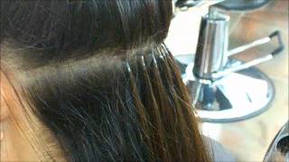 Keratin Glue Hair Extensions by Euphora Best Hair Salon in Queens NY [upl. by Suneya]