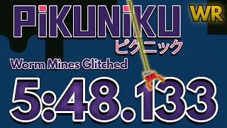 World Record Pikuniku  Worm Mines IL Speedrun Unrestricted in 548133 [upl. by Saiasi357]