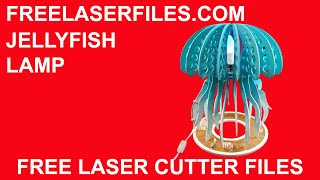 Laser Cut Jellyfish lamp Instructions and Free Cut Files [upl. by Eehsar]