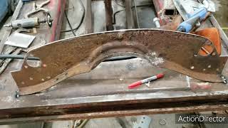 Ford F1 crossmember repair for model a frame [upl. by Nattirb]