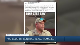 Reaction from Central Texas on passing of Lone Star Law game warden [upl. by Campney395]