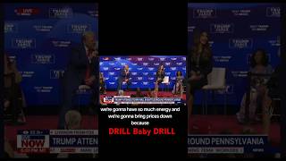 Donald Trump Visit Pennsylvania Town Hall Screaming Drill Baby DRILL [upl. by Meekahs]