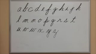 How to Write Cursive Lowercase Letters  American Handwriting [upl. by Yrogiarc]