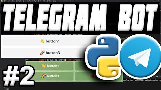 Telegram Bot Python 2  Reply Keyboard Inline Keyboard Callbacks aiogram [upl. by Dorice778]