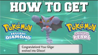 HOW TO EVOLVE GLIGAR INTO GLISCOR IN POKEMON BRILLIANT DIAMOND AND SHINING PEARL [upl. by Hulda156]