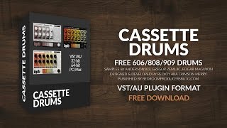 BPB Cassette Drums Free Drum Machine VSTAU Plugins [upl. by Ilahsiav]