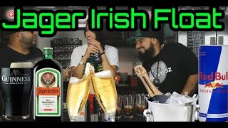 Jager Irish Float  Guinness Jägermeister Redbull and Champagne [upl. by Adeehsar539]