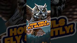 How do owls fly so silently owls animalfacts [upl. by Mcfadden]