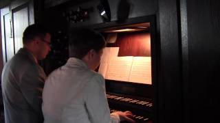 Sonata No 1 in C Major for 4 Hands by Franz Seydelmann Pinkevicius Organ Duo [upl. by Joela282]