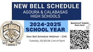 New Bell Schedule Webinar  CHS [upl. by Atalante]