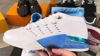 AIR JORDAN 17 LOW UNIVERSITY BLUE 2024 FJ0395101 Kickbulk sneakers shoes free shipping reviews [upl. by Olenka]