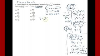 UPenn Math 114 Cylindrical Triple Integral Volume Example [upl. by Anivek]