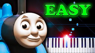 Thomas the Tank Engine Theme  EASY Piano Tutorial [upl. by Amaleta]