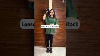 Loose Tshirt Top Hack style loose tshirt top hack ytshorts youtubeshorts [upl. by Behn626]