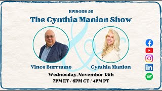 Vince Burruano LIVE on The Cynthia Manion Show [upl. by Mcevoy]