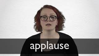 How to pronounce APPLAUSE in British English [upl. by Baugh]