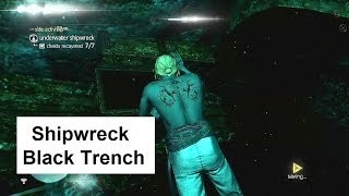 Assassins Creed 4 Shipwreck Black Trench Animus fragments underwater chests collectibles [upl. by Jaela]