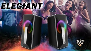 LED Desktop PC Speakers With Bluetooth  ELEGIANT SR300 REVIEW [upl. by Sayers]