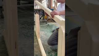 The assembly process of handmade solid wood doors [upl. by Stoops]