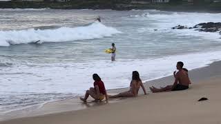 Surfers at Poipu Beach [upl. by Su]