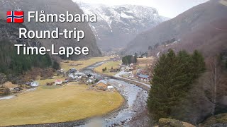 Flåmsbana Roundtrip TimeLapse 🇧🇻 Flåm  Aurland [upl. by Sup26]