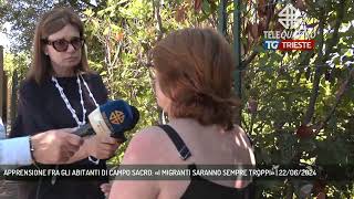 APPRENSIONE FRA GLI ABITANTI DI CAMPO SACRO «I MIGRANTI SARANNO SEMPRE TROPPI»  22062024 [upl. by Ciprian]