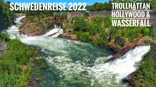 152Trollhättan  Hollywood und ein Wasserfall zum Ein amp Ausschalten Schwedenreise 2022  Teil8 [upl. by Aivatnuahs]