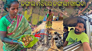 ଜଙ୍ଗଲ ମଝିରେ ଅସଲି ପୋଡା ମାଂସ  ପୁରା ଦେଶୀ ଖାଇବା  Anchor Subham Vlogs [upl. by Eenaj]