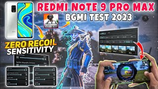 🔥REDMI NOTE 9 PRO MAX BGMI TEST  SENSITIVITY GYRO FPS TEST [upl. by Eltsyrhc]